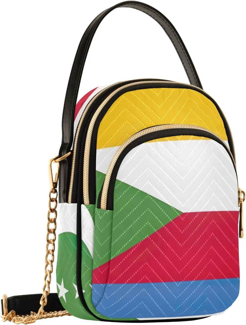 ODAWA Comoros National Flag Crossbody for Women Bag Small Crossbody Sling Bags for Women Soft Crossbody Bags for Women