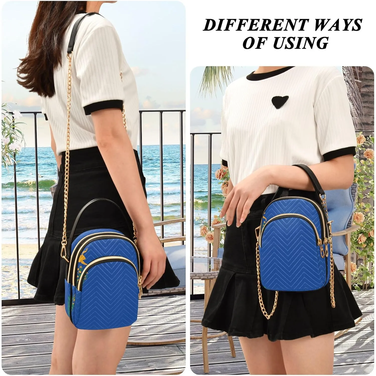 ODAWA Hawaii State Flag Crossbody Bag Women - Fashion Crossbody Bags for Women - Crossbody Bags for Women Travel