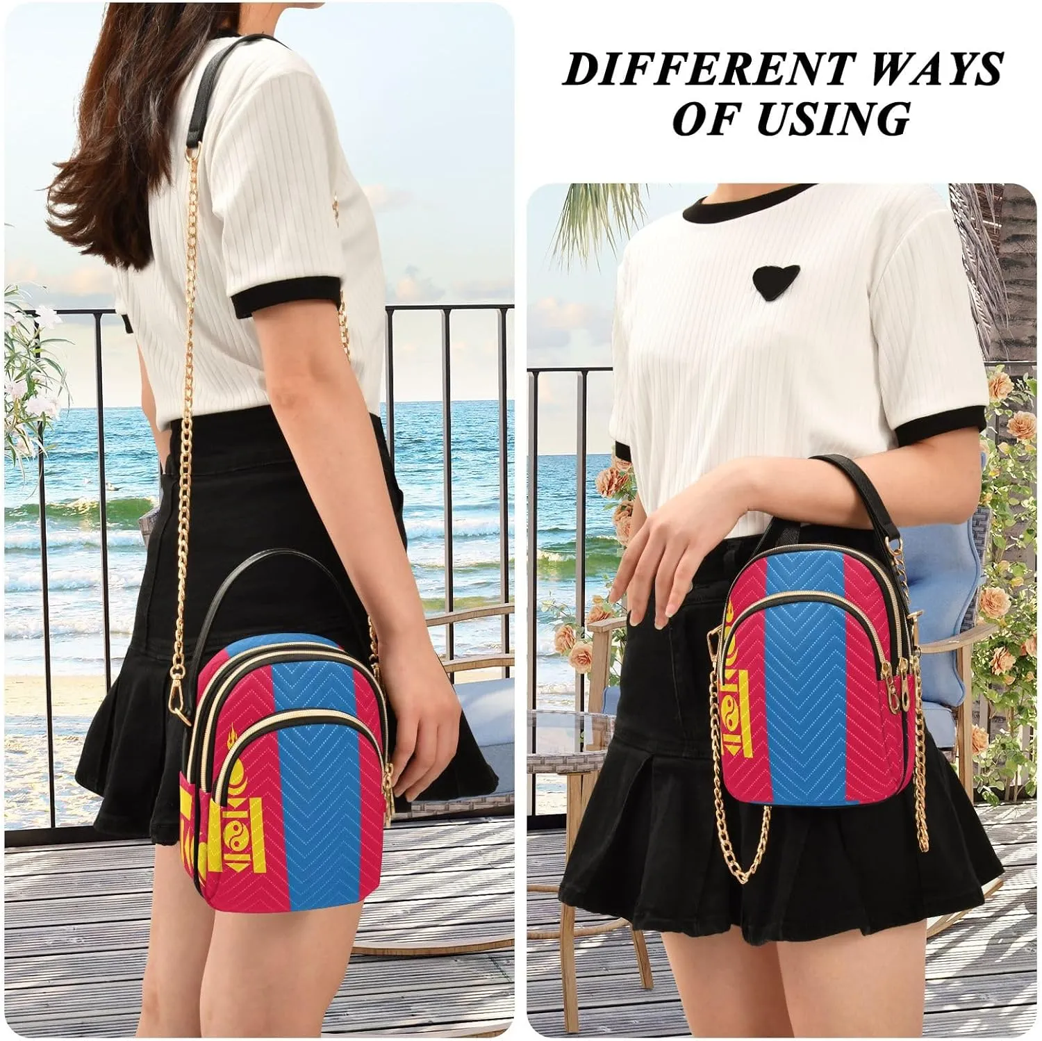 ODAWA Hawaii State Flag Crossbody Bag Women - Fashion Crossbody Bags for Women - Crossbody Bags for Women Travel