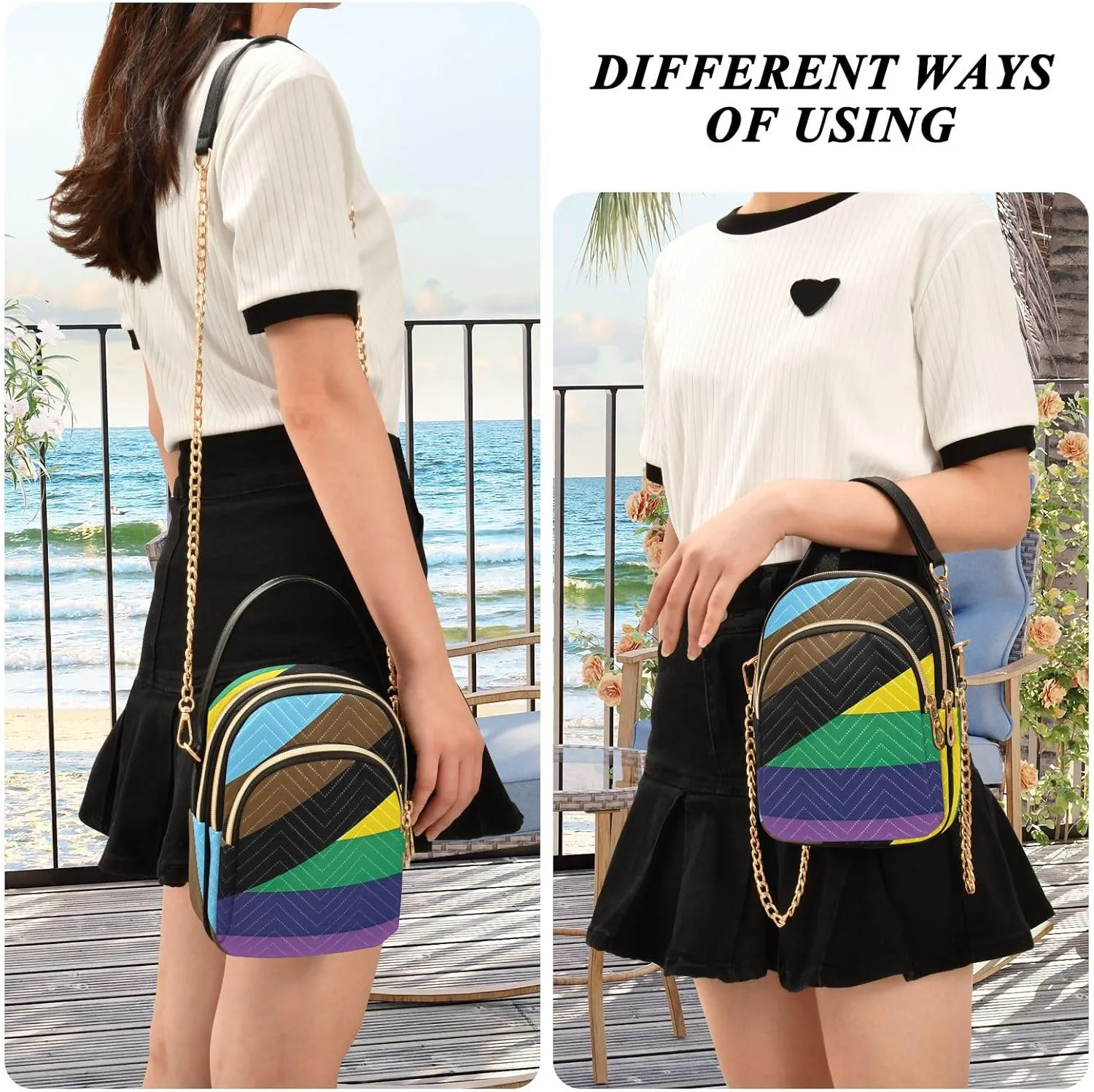 ODAWA Hawaii State Flag Crossbody Bag Women - Fashion Crossbody Bags for Women - Crossbody Bags for Women Travel