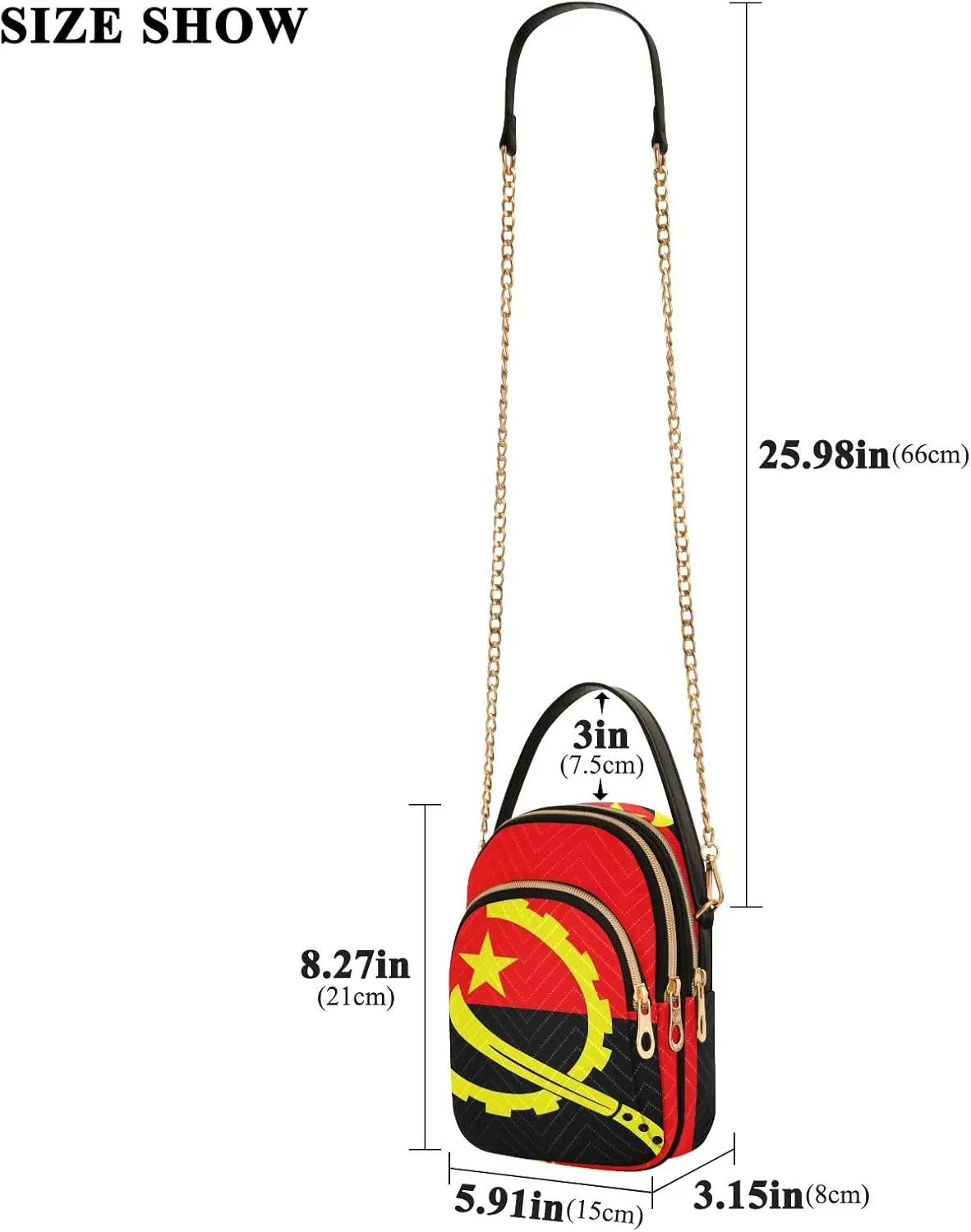 ODAWA Madagascar Flag Women Crossbody Bags Shoulder Bag for Women Crossbody Women Crossbody Bags Small