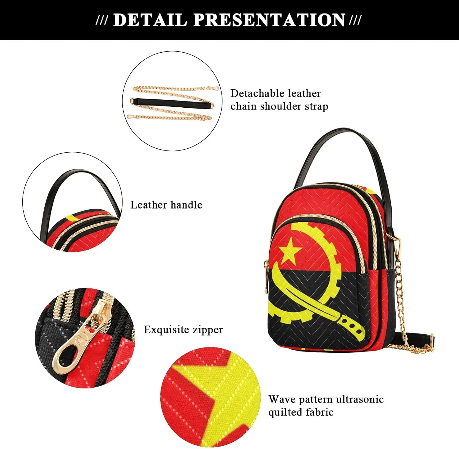 ODAWA Madagascar Flag Women Crossbody Bags Shoulder Bag for Women Crossbody Women Crossbody Bags Small