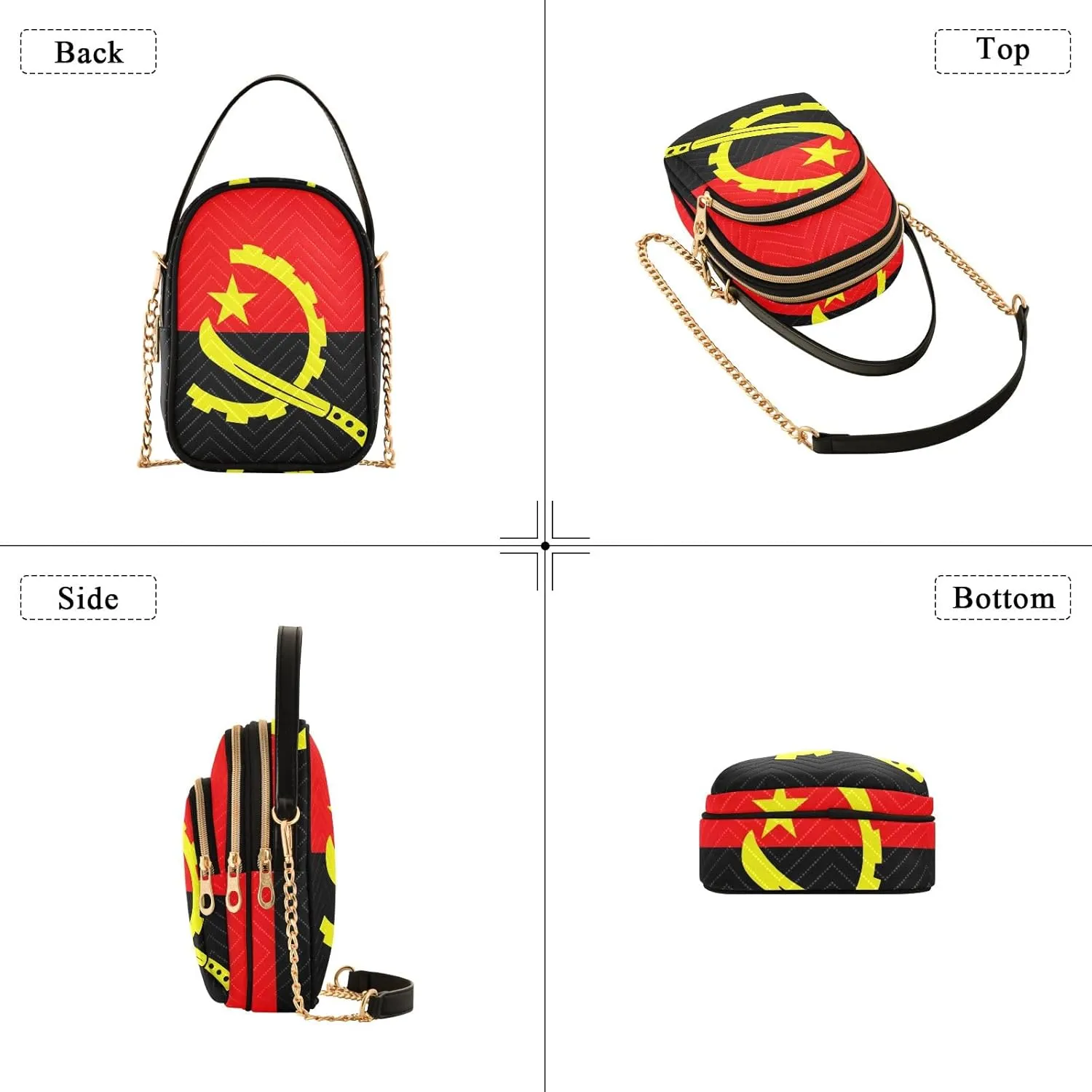 ODAWA Madagascar Flag Women Crossbody Bags Shoulder Bag for Women Crossbody Women Crossbody Bags Small