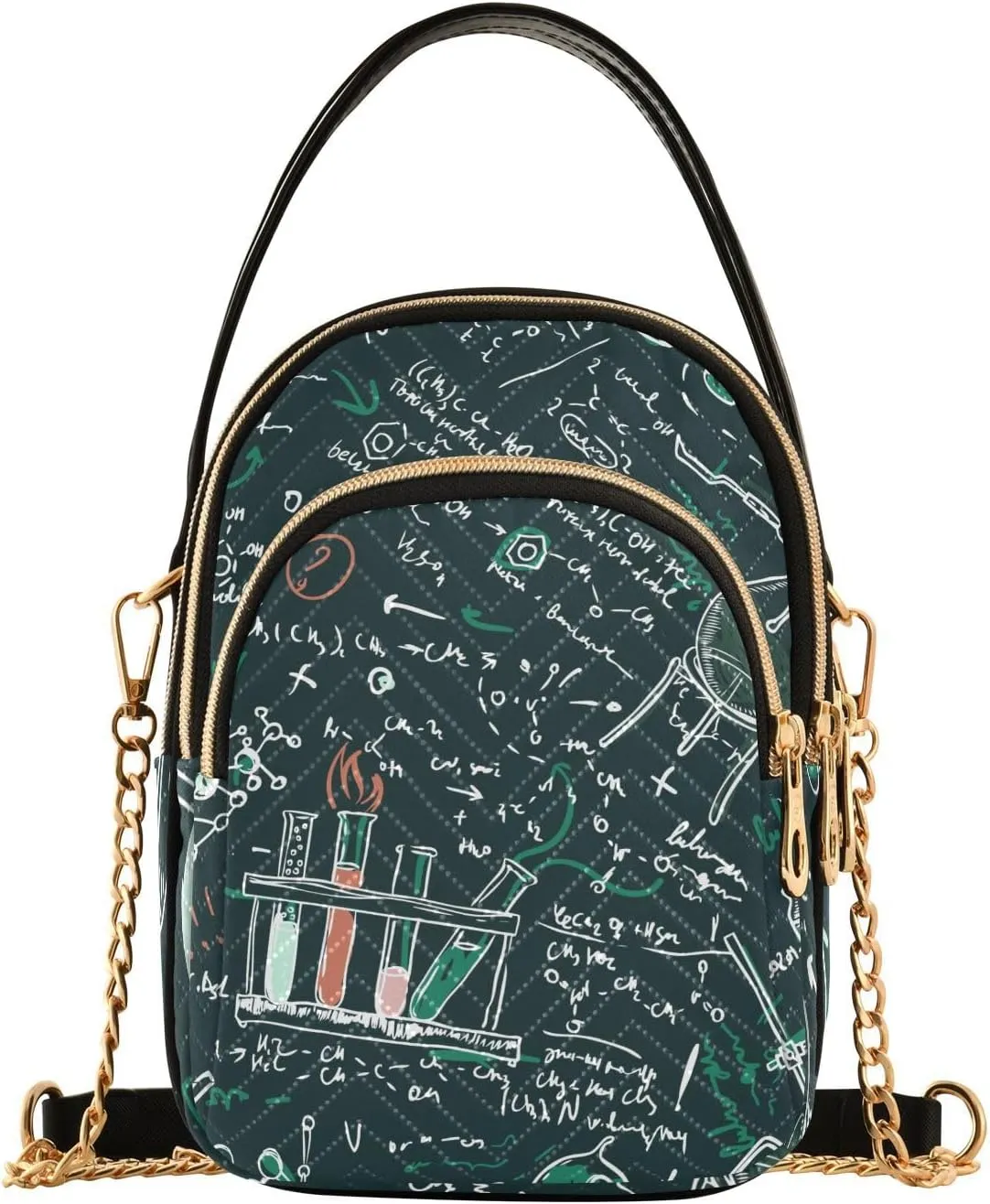 Old Chemistry Laboratory Crossbody Bags for Women Crossbody Tote Bag Shoulder Purse with Chain Strap for Women Travel