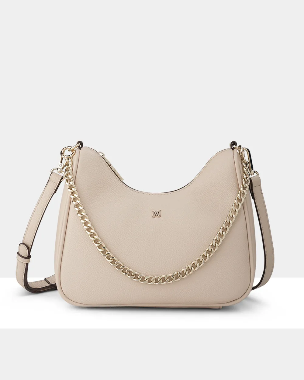 Olivia Crescent Hobo Crossbody With Chain Strap
