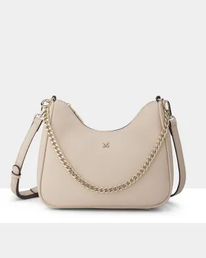 Olivia Crescent Hobo Crossbody With Chain Strap