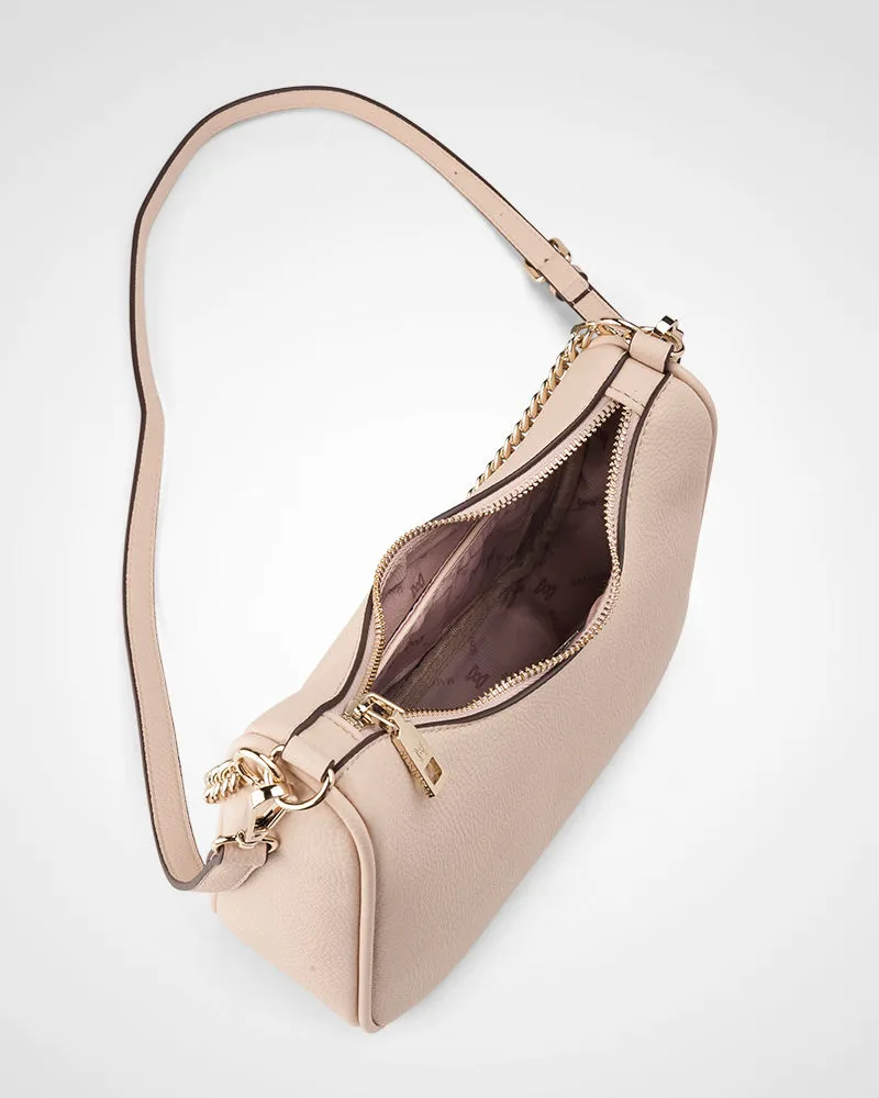 Olivia Crescent Hobo Crossbody With Chain Strap