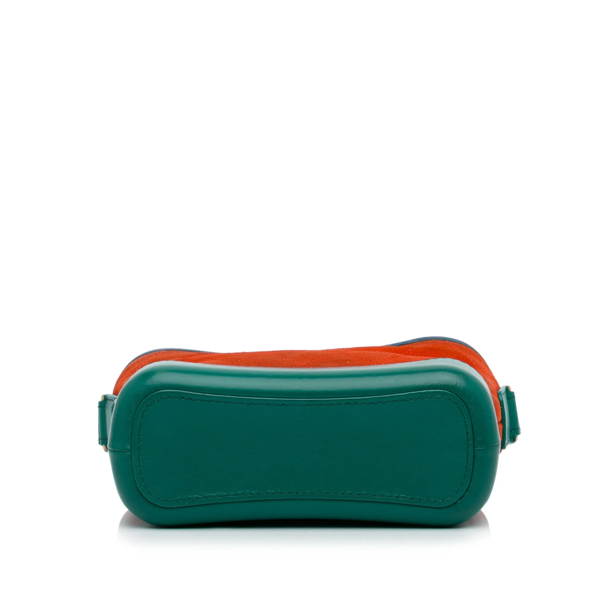 Orange Chanel Small Suede Gabrielle Crossbody