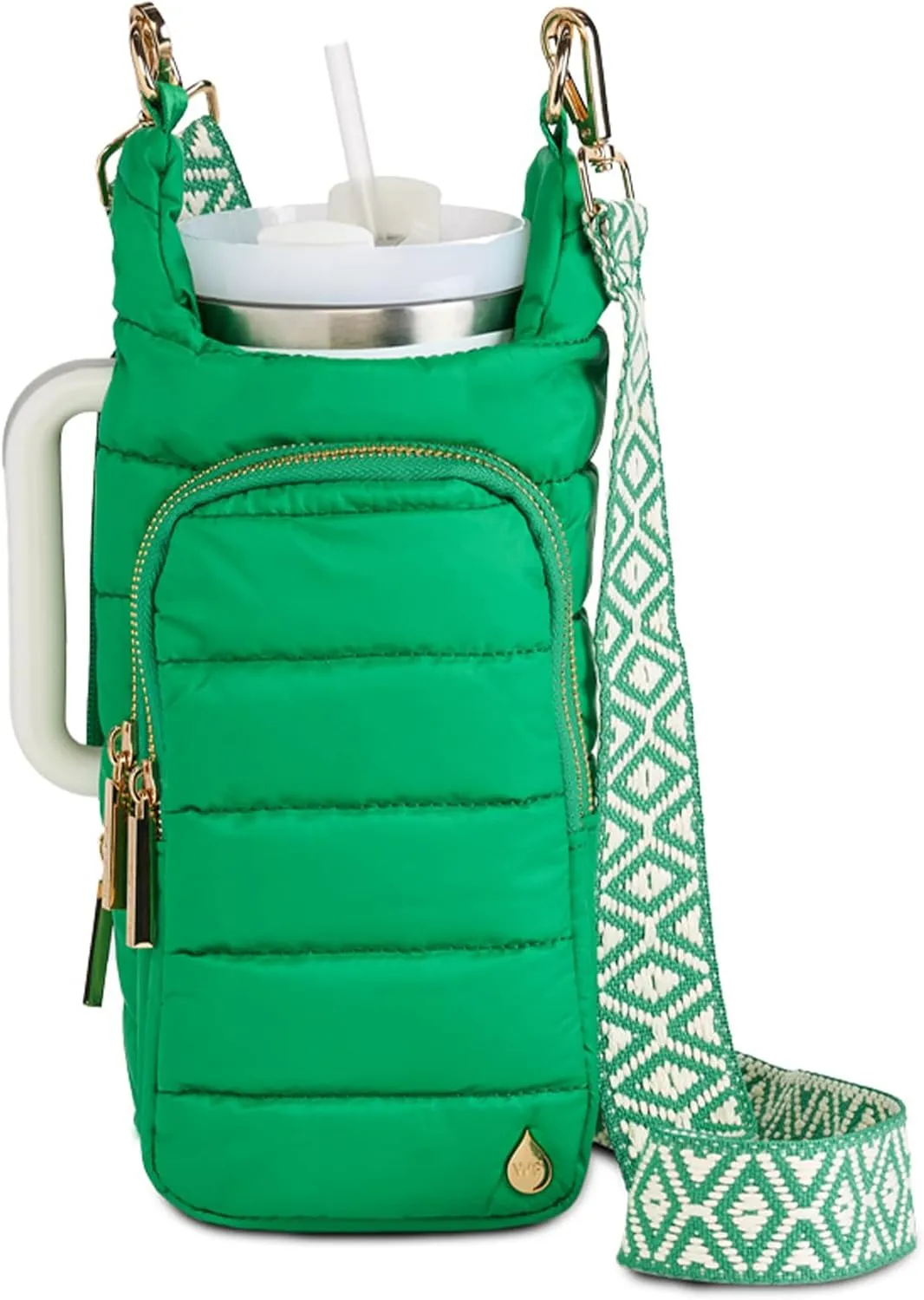 Original HydroBag Handle Collection | Large Crossbody Water Bottle Holder with Strap & Zipper Slot for Handle