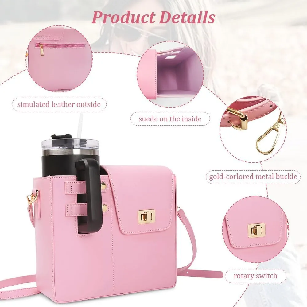 Outdoor Portable Crossbody Water Cup Storage Bag, Cross Body Bag with Water Bottle Holder