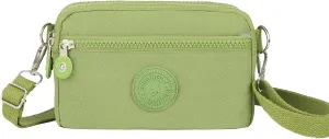Over Shoulder Purse Crossbody for Women Triple Capacity Change Pouch with Long Strap
