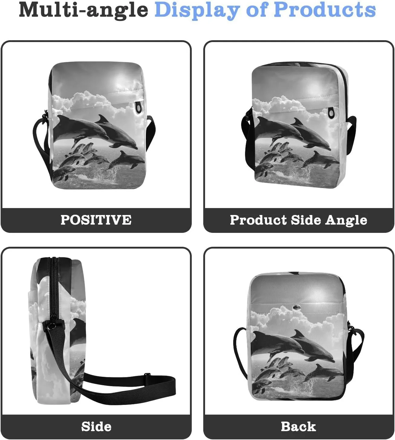 Oyihfvs Messenger Bag, Men's Crossbody Bag, Women's Crossbody Bag with Adjustable Strap