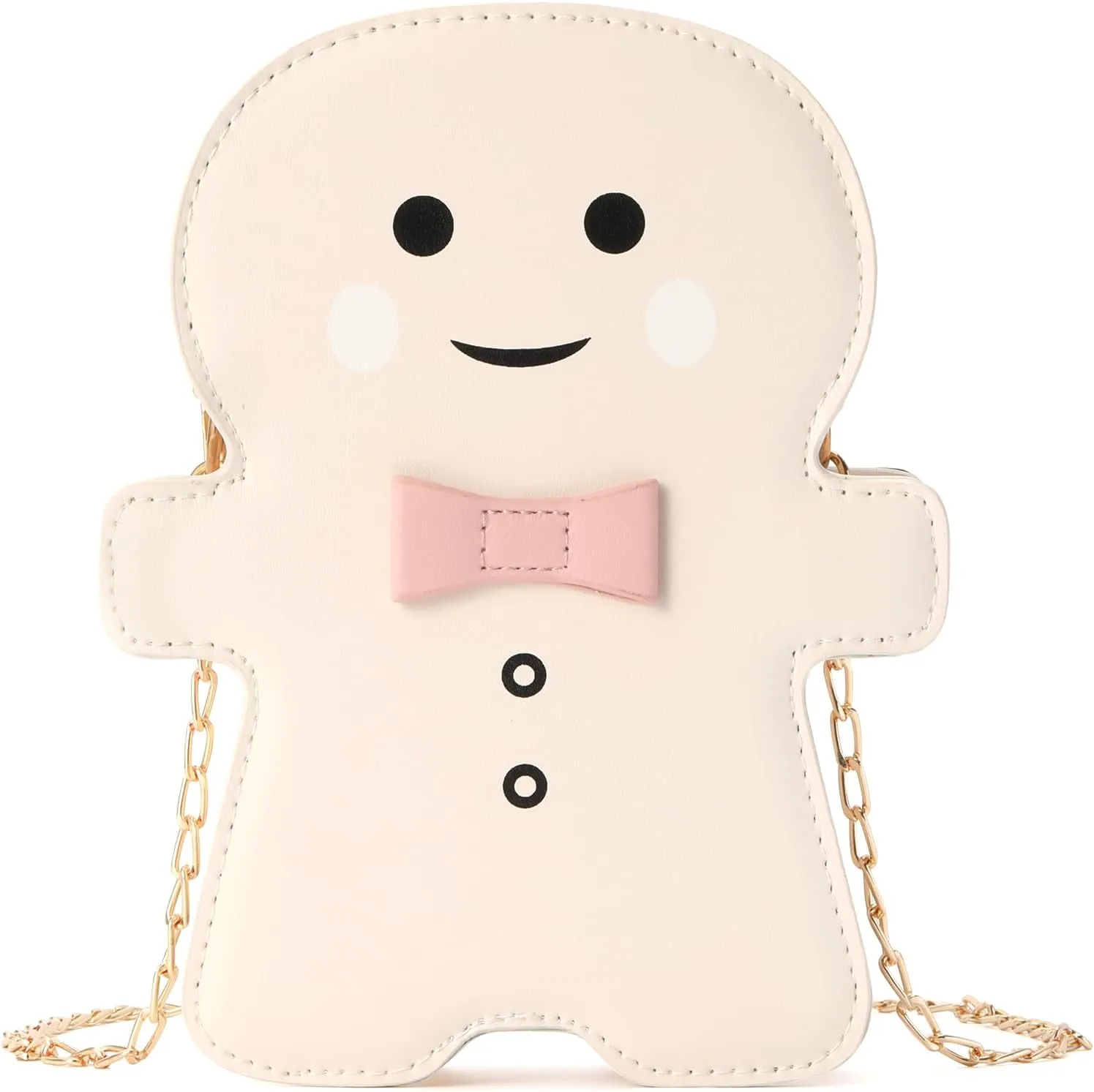 party greeting Christmas Crossbody Bag Gingerbread Man Crossbody Purse Christmas Gingerbread Man Shaped Phone Bag