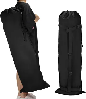 PATIKIL 47 Inch Camp Chair Replacement Bags, 2 Pack Heavy Folding Camping Chair Bag 900D Oxford Large Mouth Storage Bags with Shoulder Strap for Travel Camping, Black