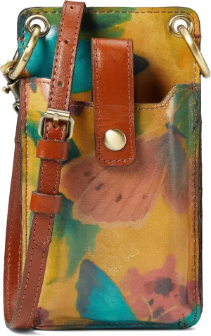 Patricia Nash Farleigh Phone Crossbody Watercolor Butterfly Print One Size
