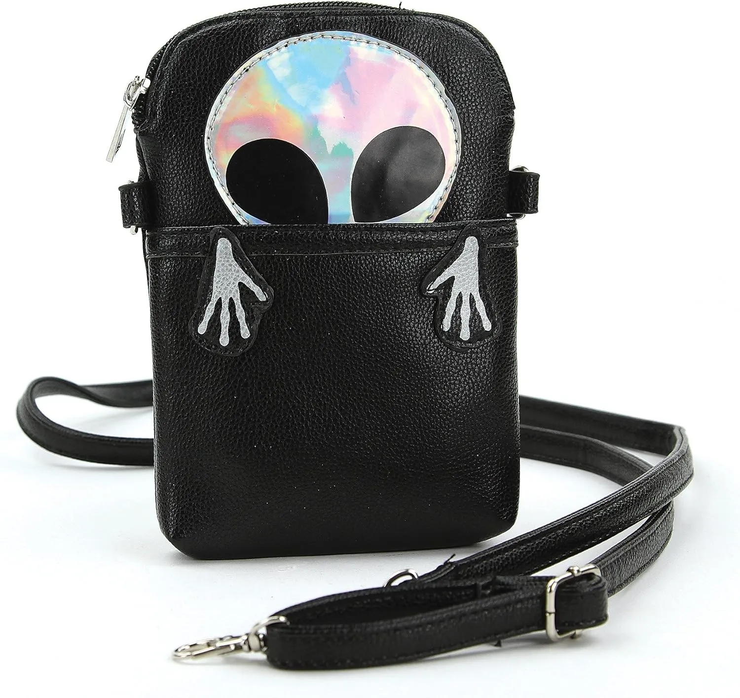 Peeking Alien Crossbody Pouch in Vinyl