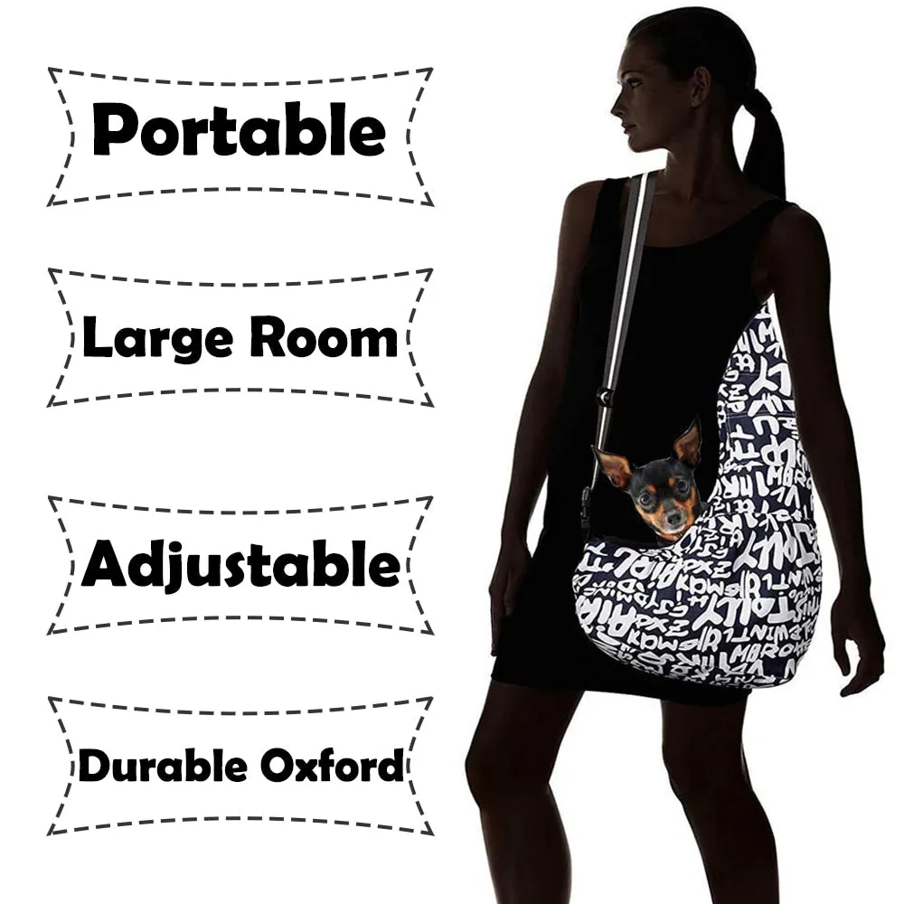 Pet Sling Carrier for Small Dogs Cat Carrier Adjustable Tote Shoulder Sling Bags Single-Shoulder Carrier Backpack Holder BG0152