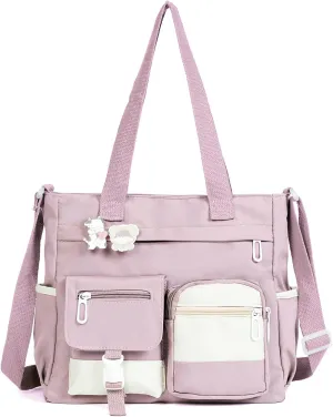 Phaoullzon Crossbody Cute Bag for Teens Kawaii Messenger Purse Nylon Shoulder Tote Bags