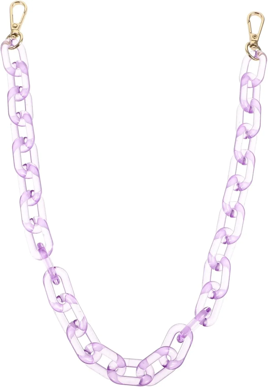 PHENOFICE DIY Bag Chain Acrylic Chain Handle Purse Chain Handbag Faux Acrylic Bag Chain Bag Chain Replacement