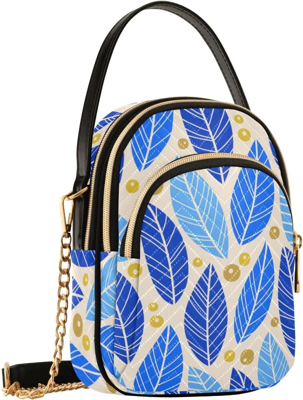 Phone Purse Women's Crossbody Handbags Quilted Small Leather Crossbody Bags Shoulder Bag for Women Girls Cherries