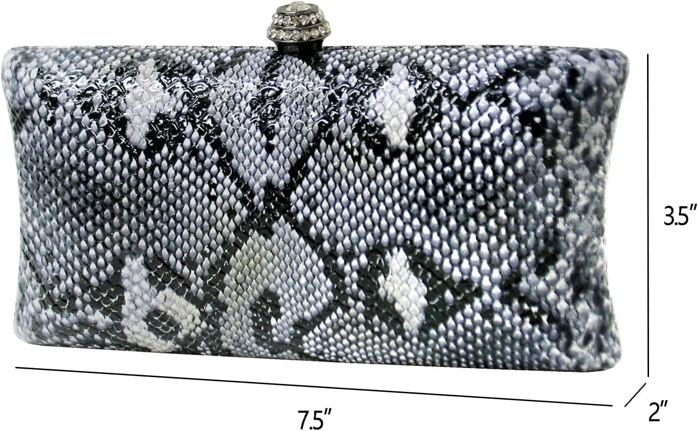 Pillow Shape Animal Print Box Clutch