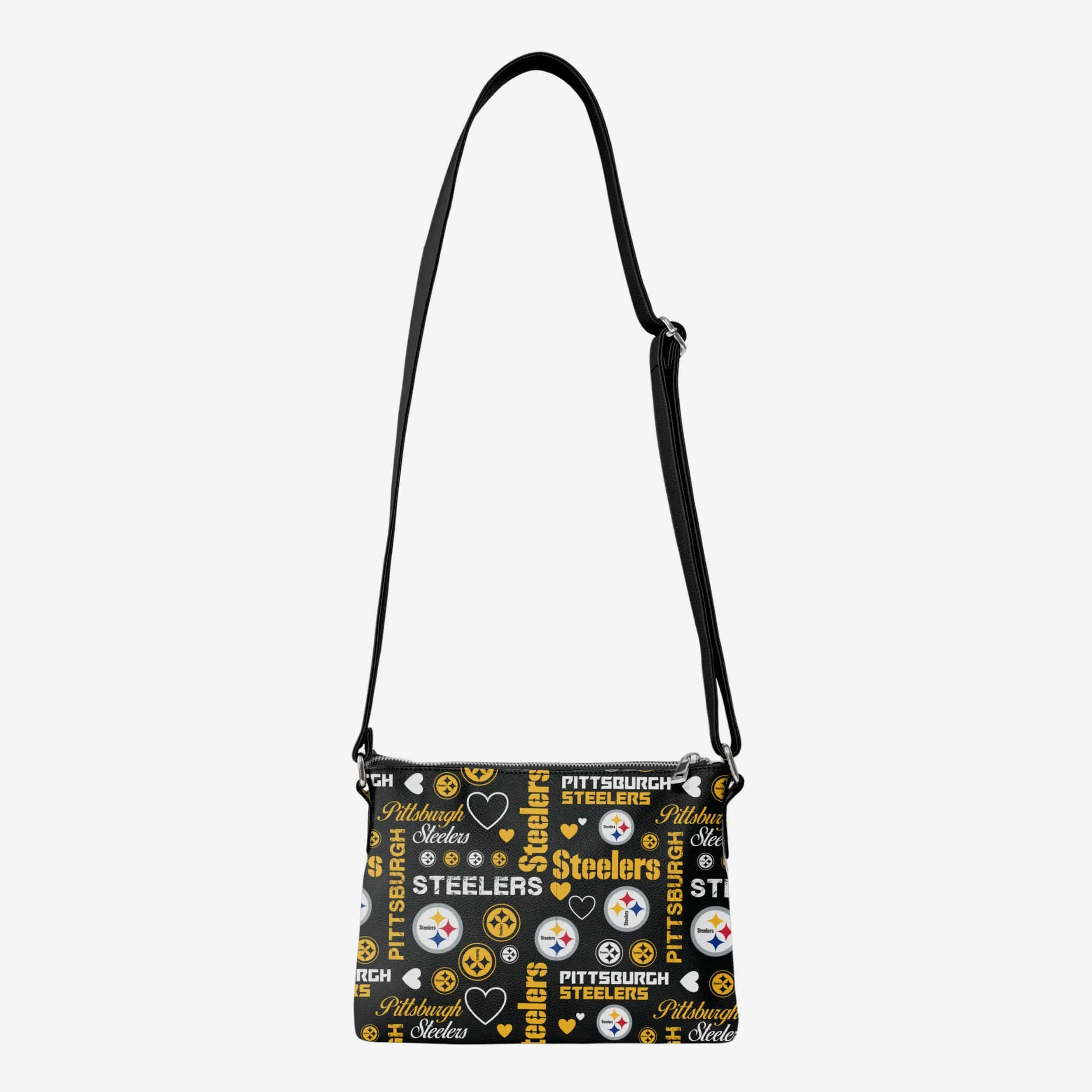 Pittsburgh Steelers Logo Love Crossbody Purse