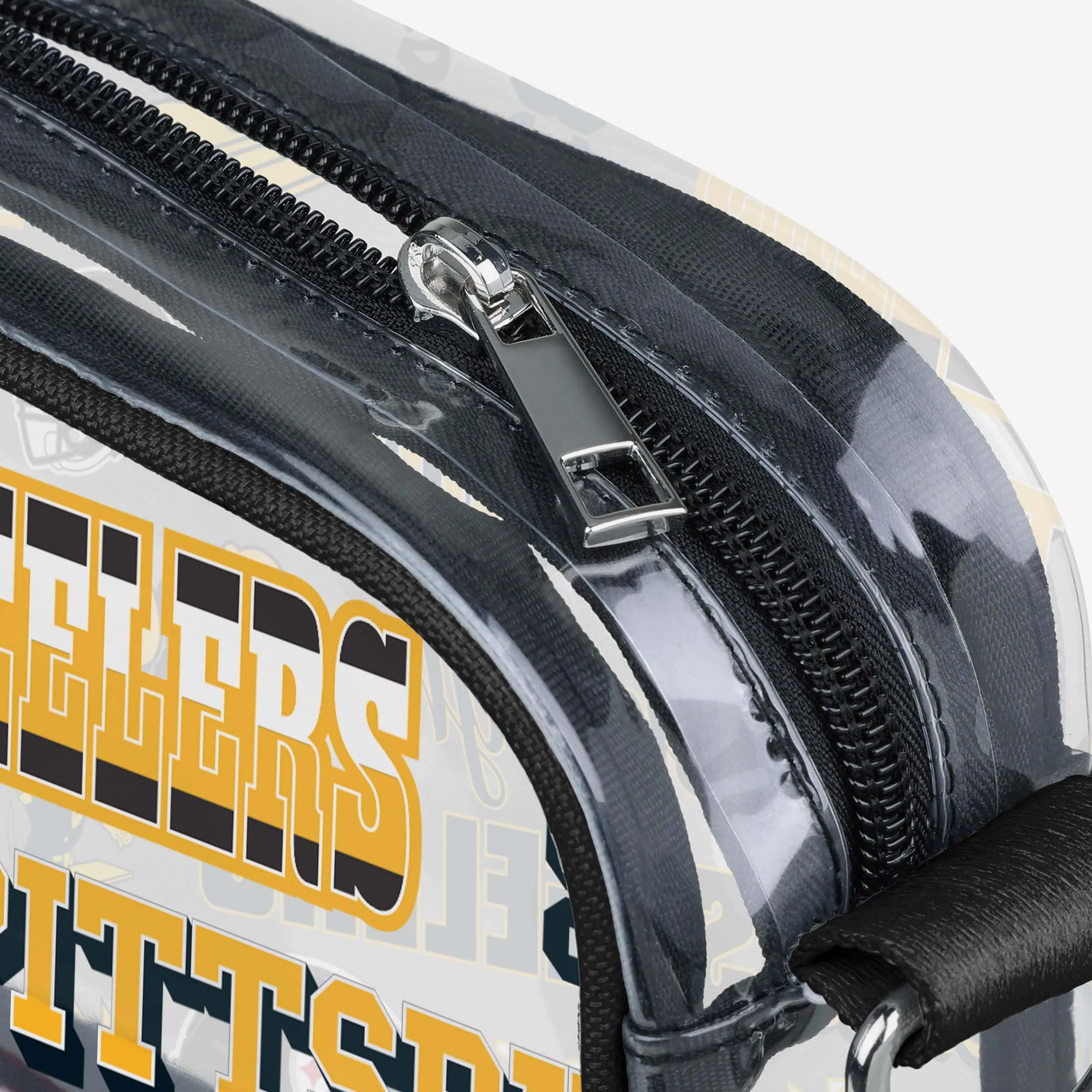 Pittsburgh Steelers Repeat Retro Print Clear Crossbody Bag
