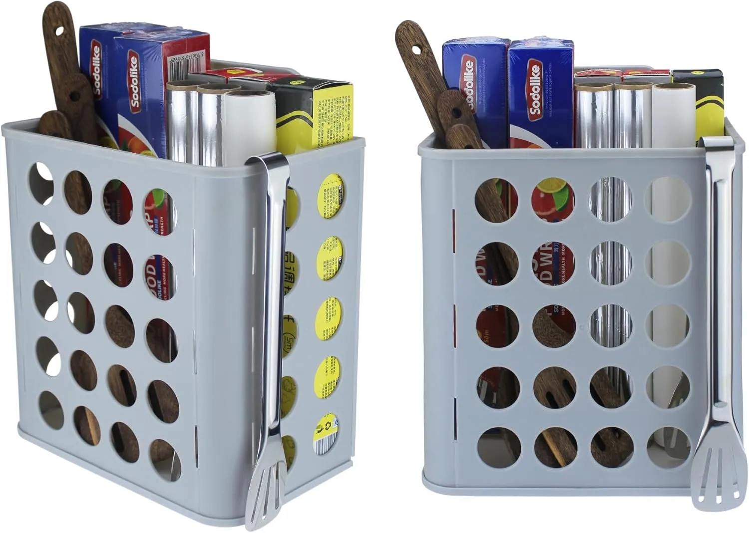 Plastic Bag Holder (2sets/pack) Grocery Bag Holder Dirty clothes basket and kitchen organizer.…
