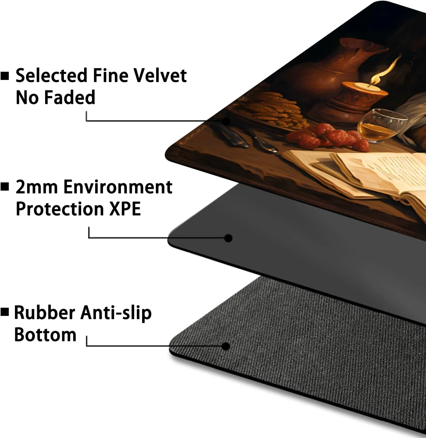 Playmat for MTG, with Free Storage Bags,Game Mat 24 x 14 inches, TCG and Board Game Mat for Cards,Mousepad Desk Mats (Cat 1-Regular)