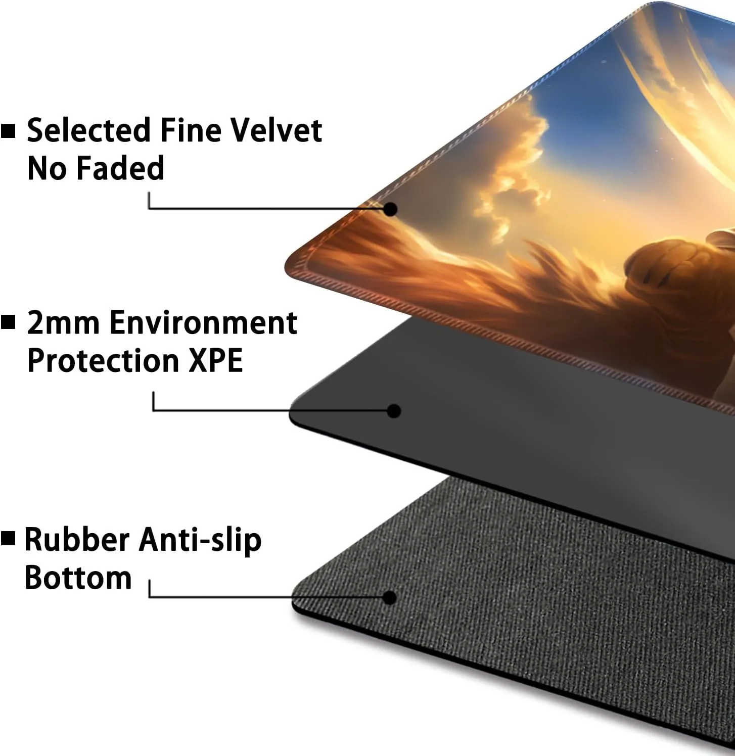 Playmat for MTG, with Free Storage Bags,Game Mat 24 x 14 inches, TCG and Board Game Mat for Cards,Mousepad Desk Mats (Cat 2-Regular)