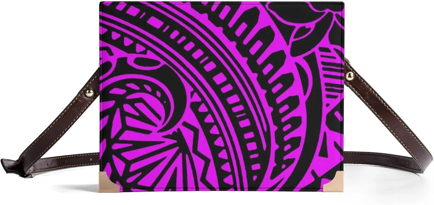 Polynesian Women'S Crossbody Bag Custom Vintage Art Book Storage Bag Party Custom Temperament Women'S Bag