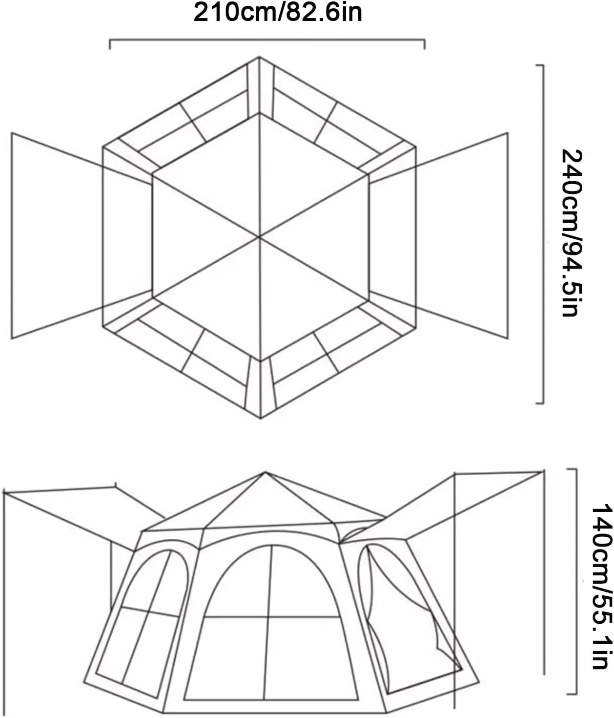 Pop-Up Camping Tent,3-5Person Camping Dome Tent,Double Layer Family Camping Tent, Lightweight Portable Backpacking Tent for Outdoor Camping/Hiking(Pink)