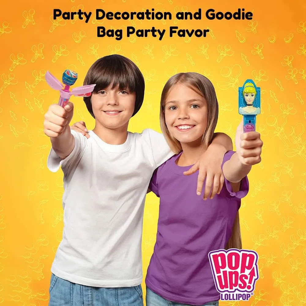Pop Ups! Transformers Lollipop Holders - Bumble Bee and Optimus Prime - 12 Chupa Chups Lollipops with Cases - Individually Wrapped Candy Party Favors - Transformers Candy - Bulk Set of 12