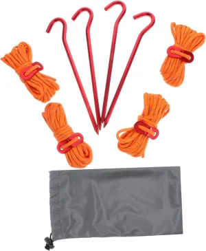 POPETPOP 1set Heavy Duty Tent Stakes with Tarp Pegs and Wind Rope for Secure Camping Setup Reflective Rope and Aluminum Alloy Tent Fixing Nails for Outdoor Use