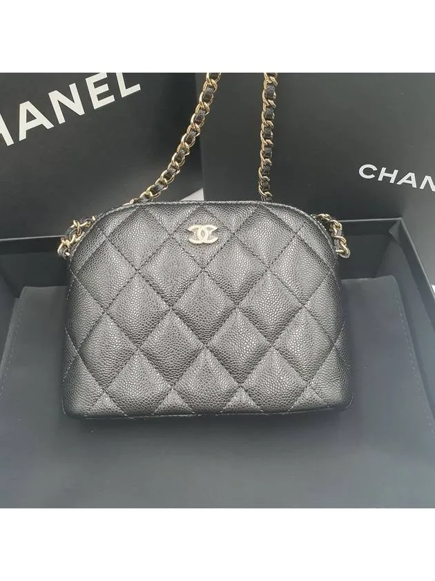 Pouch Bag Chanel Logo Cross CC Limited edition range Mini Black Bluetooth-enabled