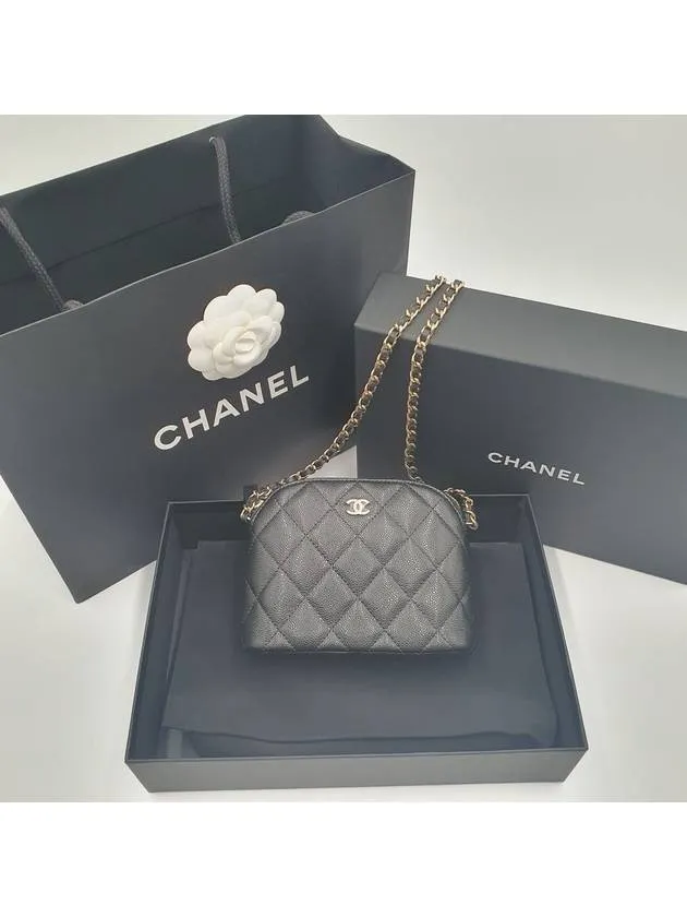 Pouch Bag Chanel Logo Cross CC Limited edition range Mini Black Bluetooth-enabled
