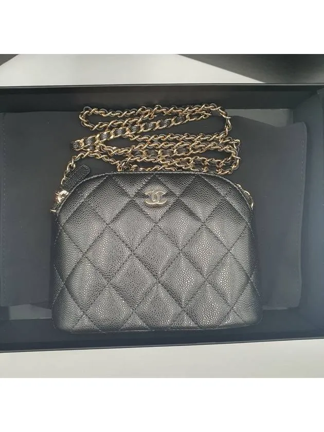 Pouch Bag Chanel Logo Cross CC Limited edition range Mini Black Bluetooth-enabled