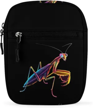 Praying Mantis Bug Small Crossbody Bags Adjustable Satchel Bag Travel Shoulder Bag Crossbody Purse for Women Men