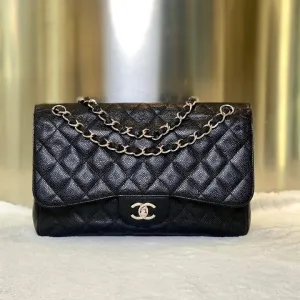 Pre-Loved Chanel CF Crossbody Black Leather Crossbody Bag 0065