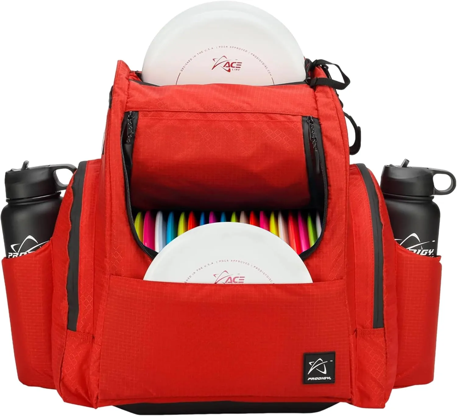 Prodigy Disc BP-2 V3 Disc Golf Backpack | Frisbee Golf Bag with 26  Disc Capacity Plus Extra Storage | Pro Quality Disc Golf Bag Backpack | Tear and Water Resistant | Large Disc Golf Bag