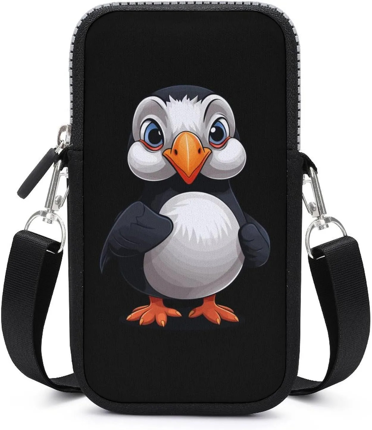 Puffin Bird Phone Purse Crossbody for Women Card Holder Wallet Shoulder Bag for Work Travel, style