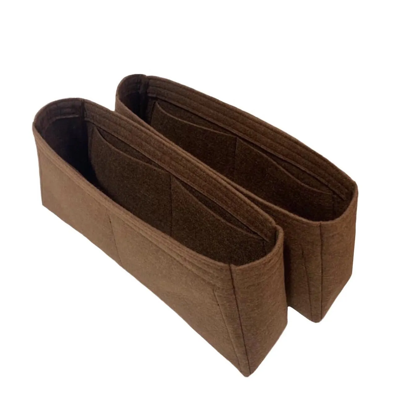 Purse Organizer for Valentino Roman Stud Bag Organizer, Small Roman Stud Insert, Large Roman Stud Organizer, Handmade 2mm Thick Felt Gold Zipper (For Small Roman Stud, Bubblegum)