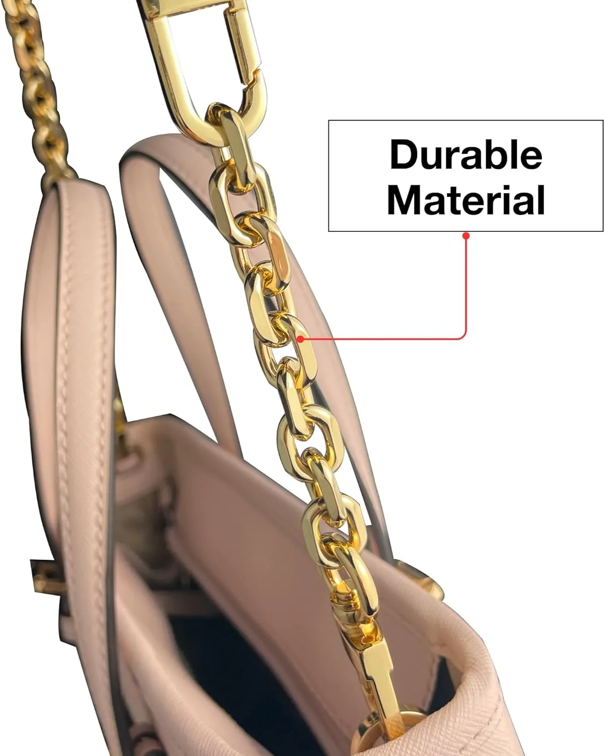 Purse Strap Extender Replacement Bag Chain Strap Replacement for Shoulder Crossbody RLarge3inch