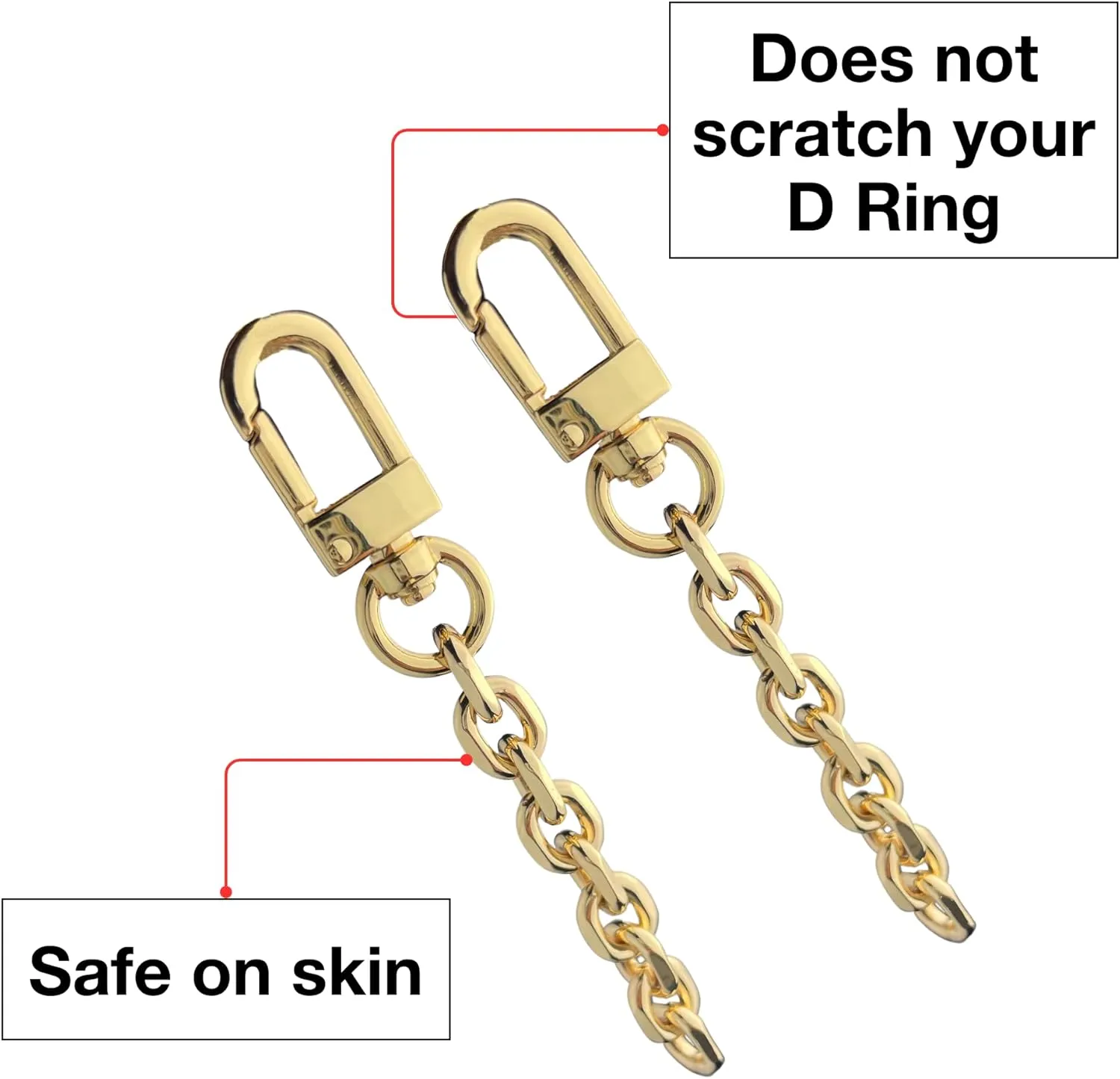 Purse Strap Extender Replacement Bag Chain Strap Replacement for Shoulder Crossbody RLarge3inch