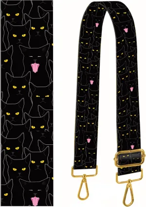 Purse Straps Replacement Crossbody, 2" Wide Shoulder Strap Adjustable, Gold Buckle Canvas Bag Handbag Belts