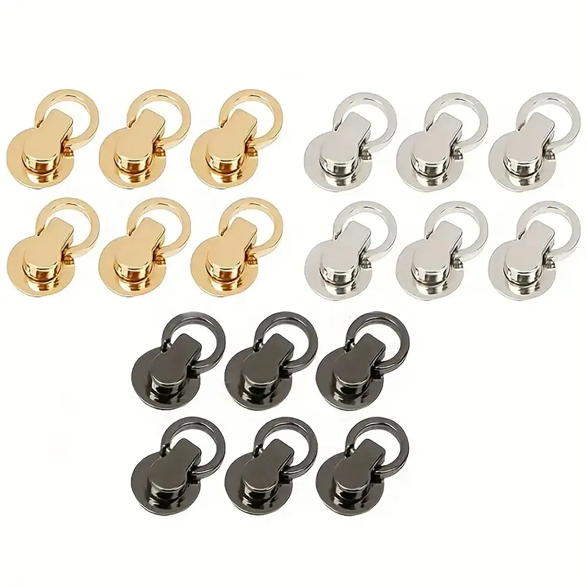Purse Swivel Ball D-Ring Stud 2 Pack