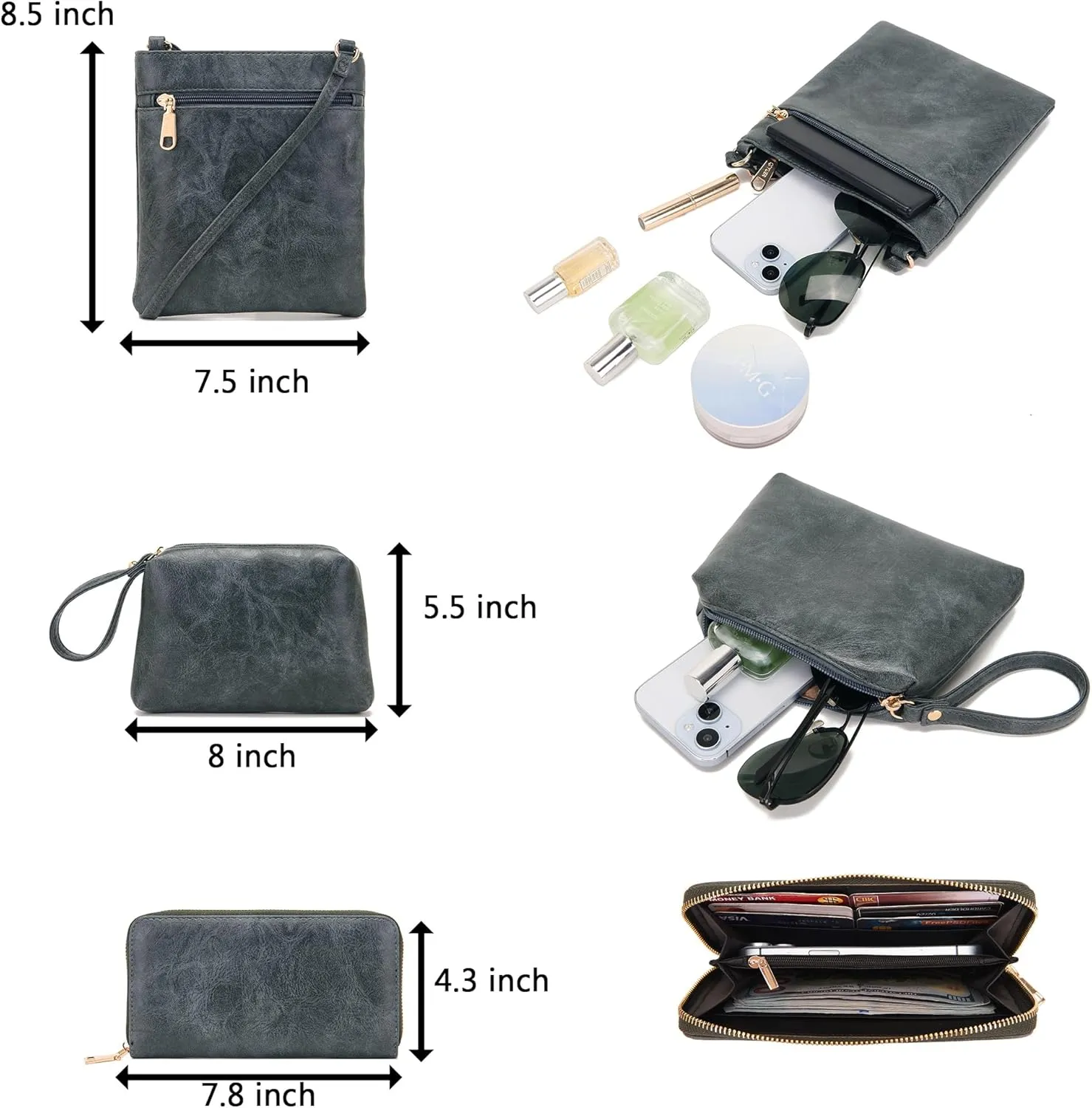 Purses For Women Handbags And Wallet Set Large Hobo Crossbody Bag Ladies Purse Totes 4 PCS