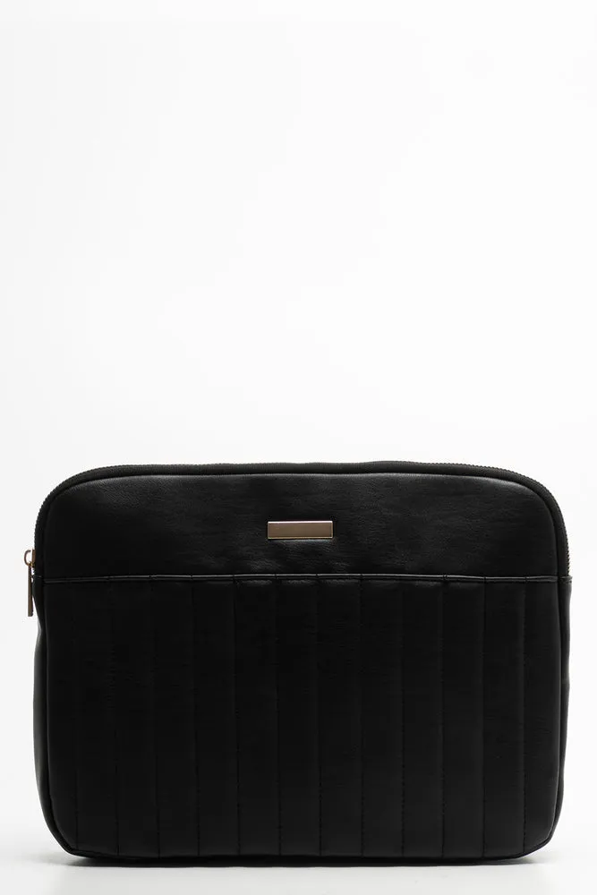 Quilted Bag Set Black