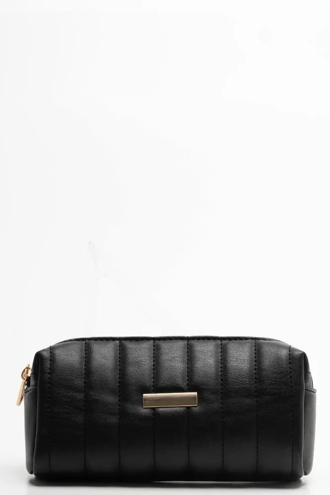 Quilted Bag Set Black