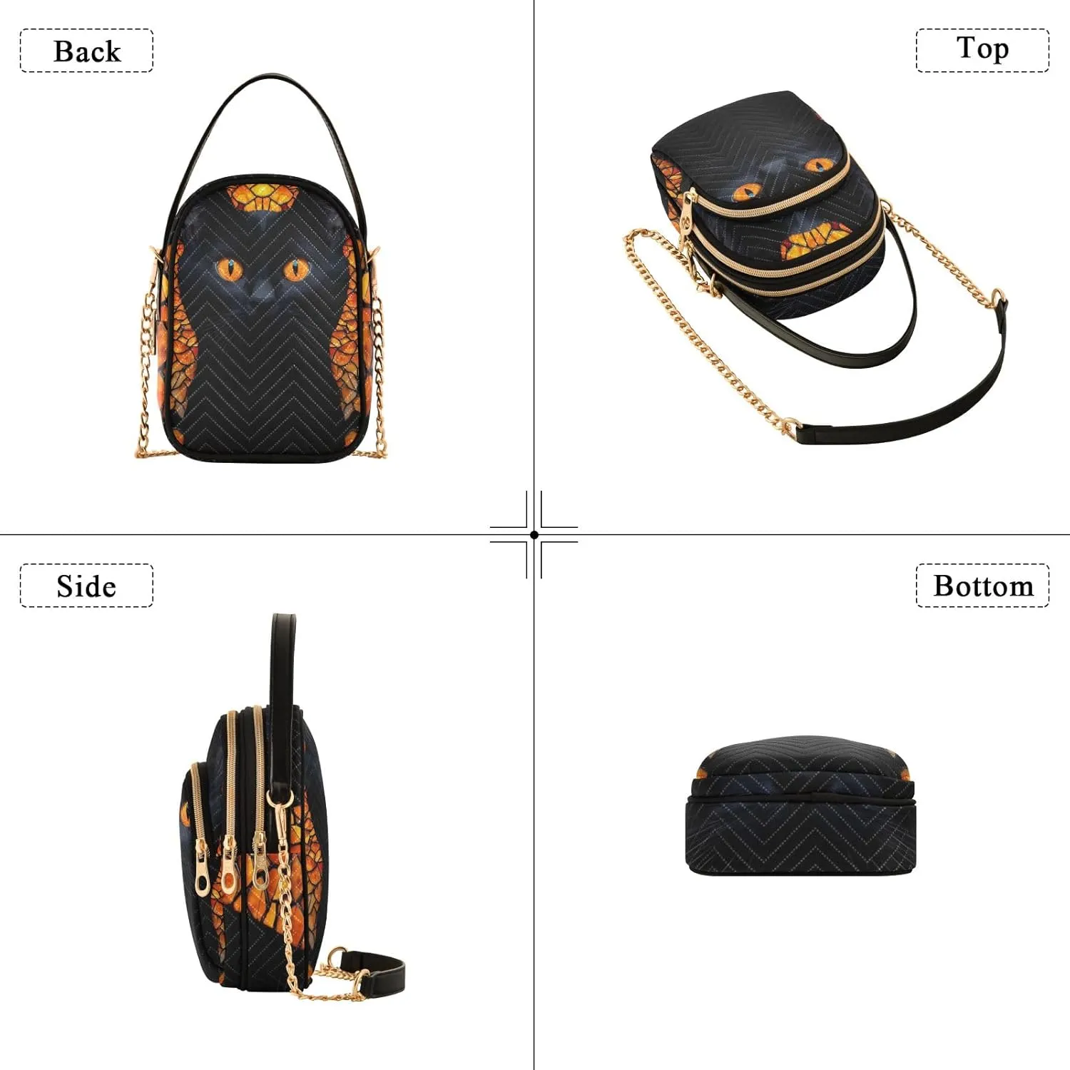 Quilted Crossbody Bag Small Shoulder Purse Women's Handbags Phone Purse with Chain